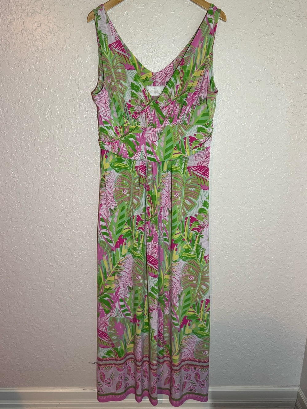 Pappagallo Patricia Maxi Dress in Oasis Multi Print Size XL